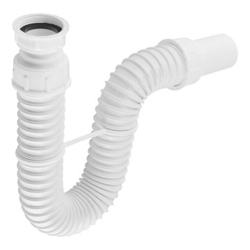 Bruckner - Sifón flexible para fregadero DN40 blanco