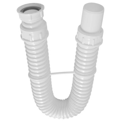 Bruckner - Sifón flexible para fregadero DN40 blanco