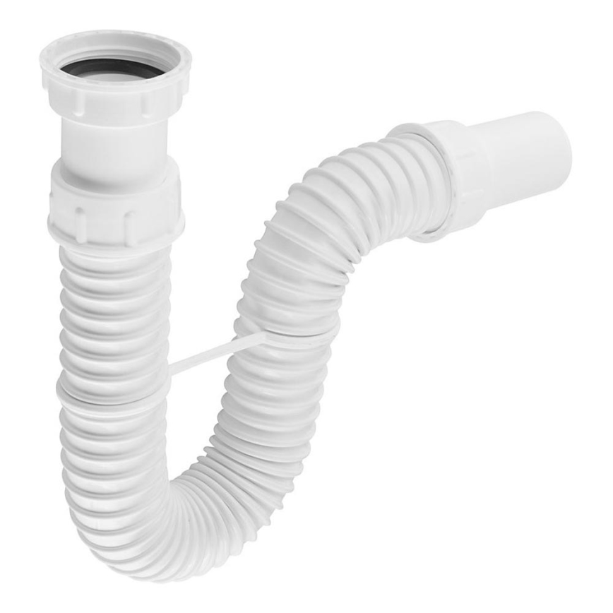 Bruckner - Sifón flexible para fregadero DN40 blanco