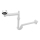 Bruckner - Sifón para lavabo con desagüe CLICK-CLACK DN32 blanco/cromo brillante