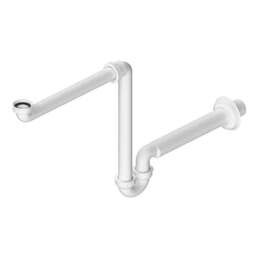 Bruckner – Sifón para mueble de lavabo DN32 blanco