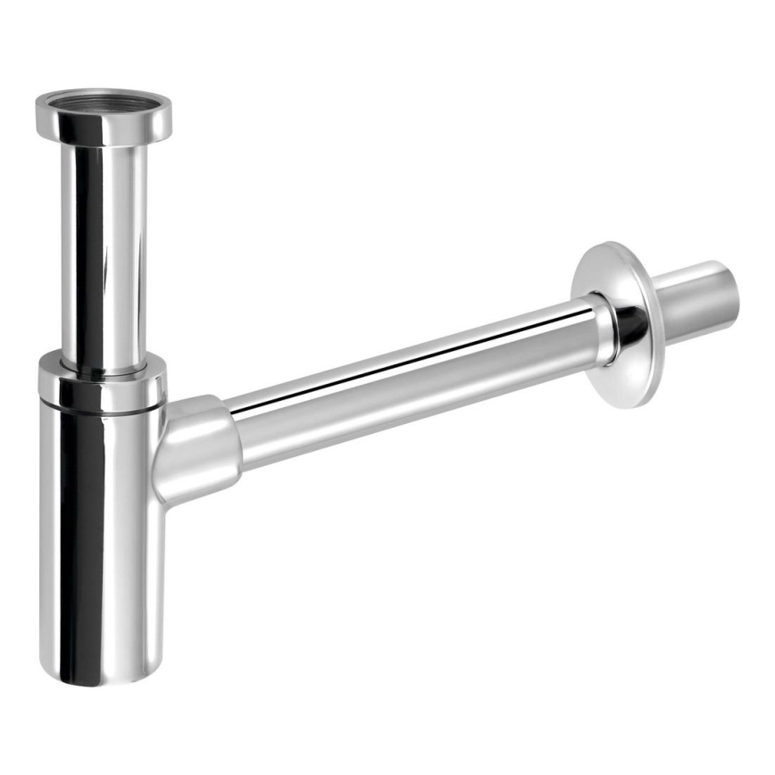 Bruckner - Sifón redondo para lavabo DN32 cromo brillante