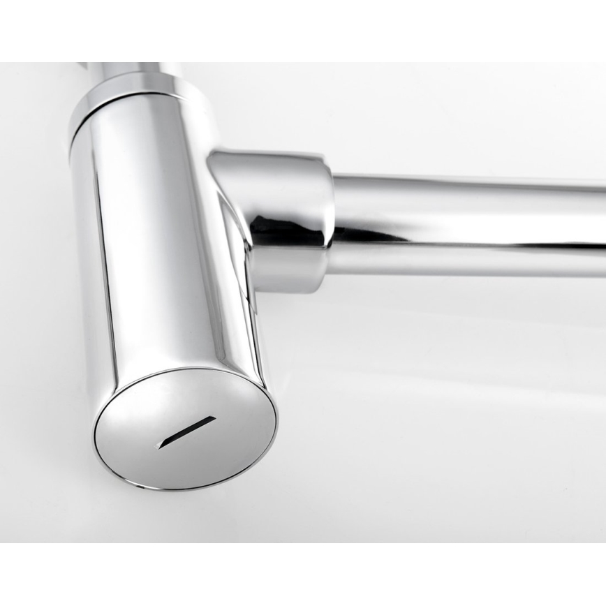 Bruckner - Sifón redondo para lavabo DN32 cromo brillante
