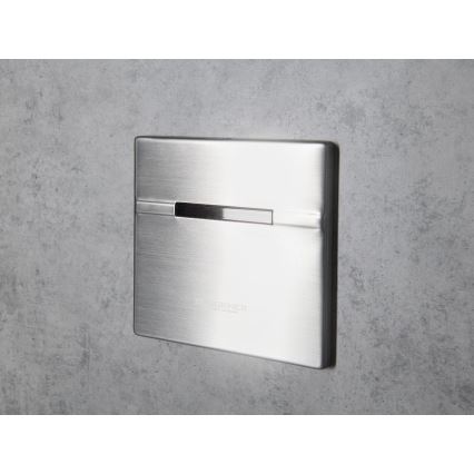 Bruckner - Válvula de descarga automática con sensor para urinarios 6V DC/4xAA acero inoxidable