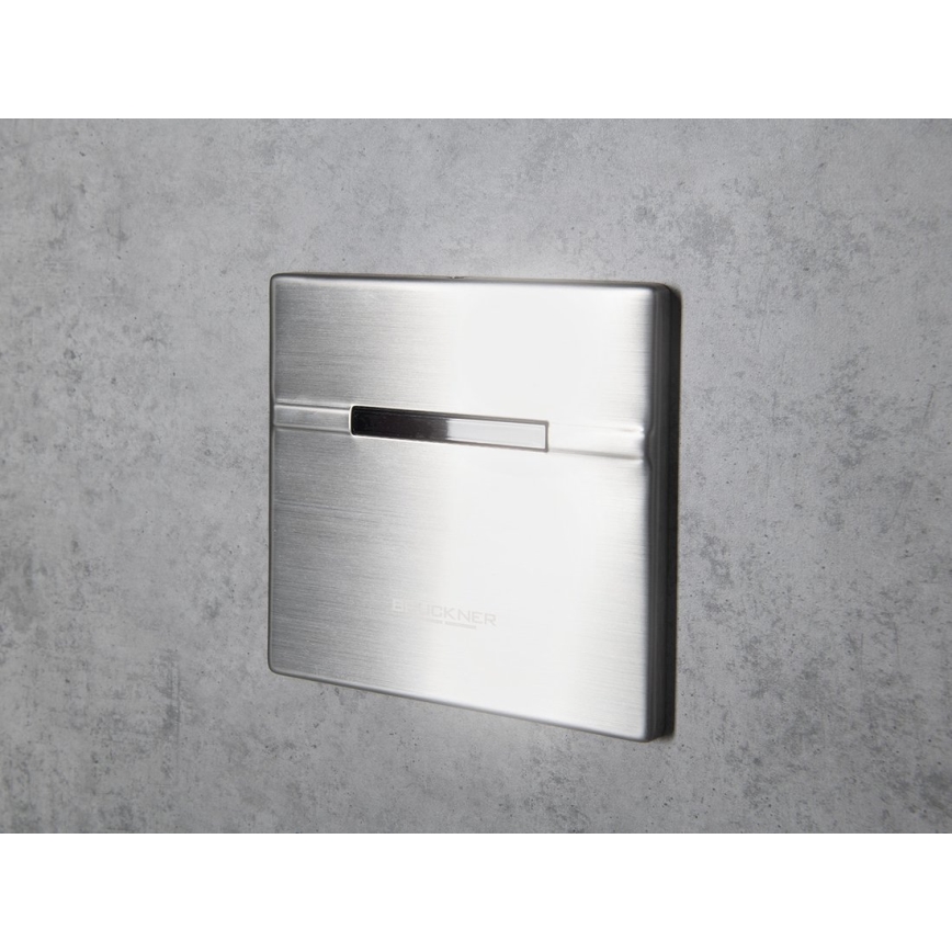 Bruckner - Válvula de descarga automática con sensor para urinarios 6V DC/4xAA acero inoxidable