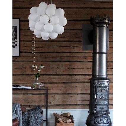 ByRydens - Lámpara colgante GROSS 8xG9/4W/230V blanco diá. 50 cm