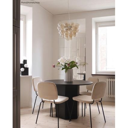 ByRydens - Lámpara colgante GROSS 8xG9/4W/230V ahumado/marrón diá. 50 cm