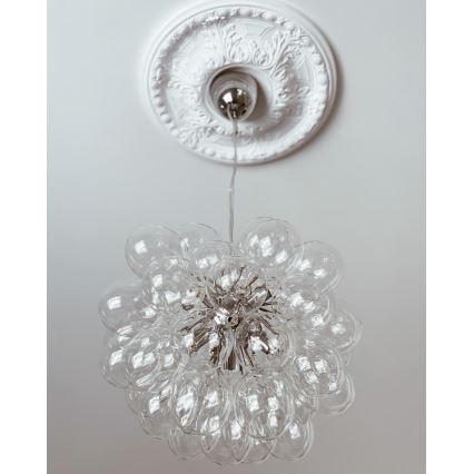 ByRydens - Lámpara colgante GROSS 8xG9/4W/230V transparente diá. 50 cm