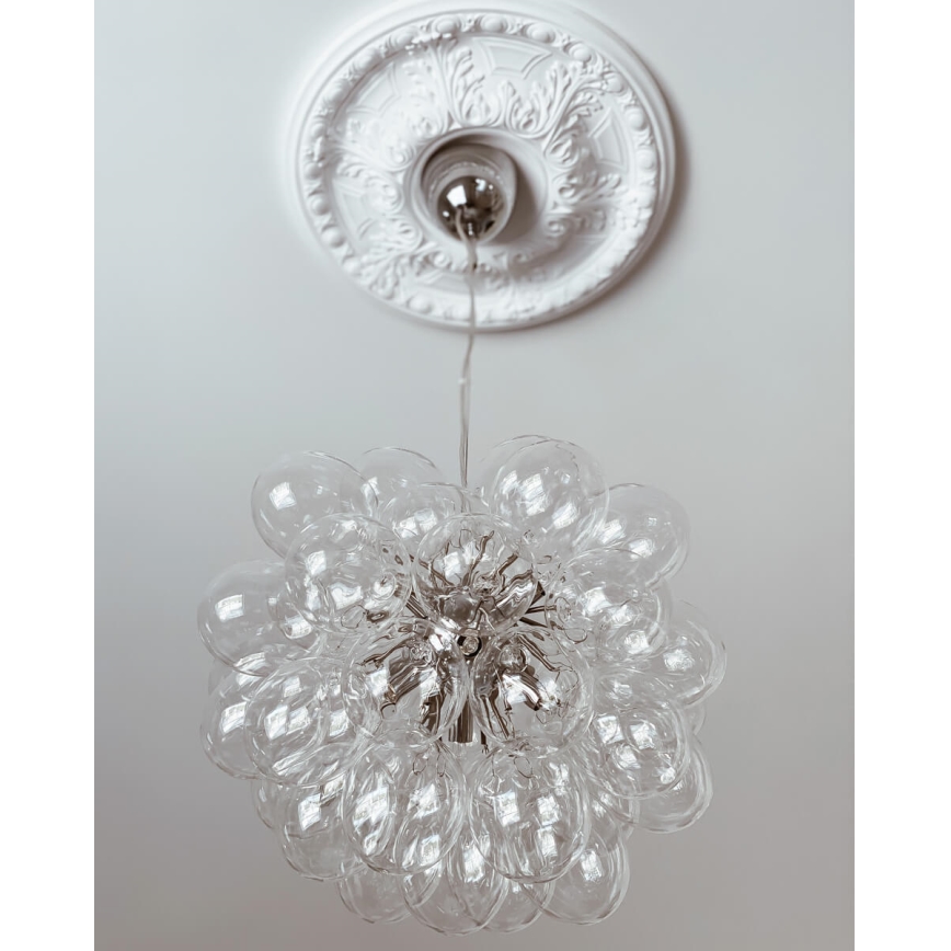 ByRydens - Lámpara colgante GROSS 8xG9/4W/230V transparente diá. 50 cm