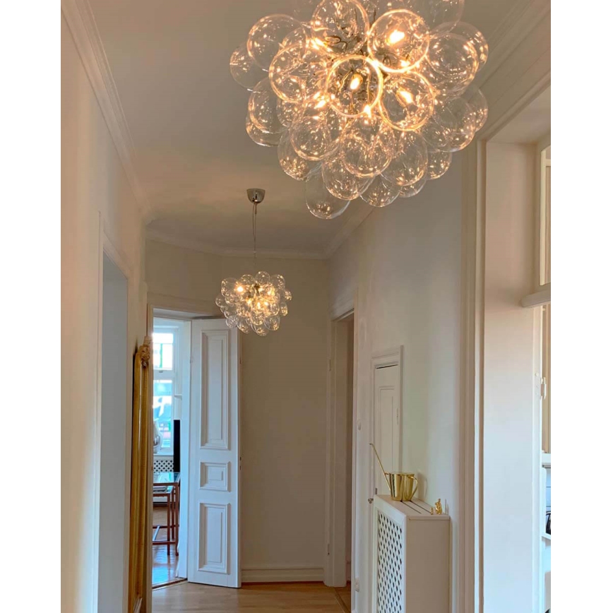 ByRydens - Lámpara colgante GROSS 8xG9/4W/230V transparente diá. 50 cm