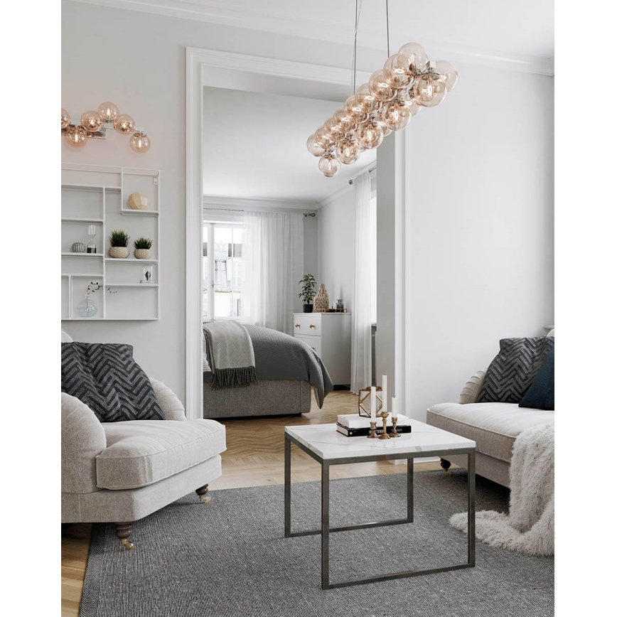 ByRydens - Lámpara colgante SPLENDOR 25xG9/5W/230V ahumado/marrón