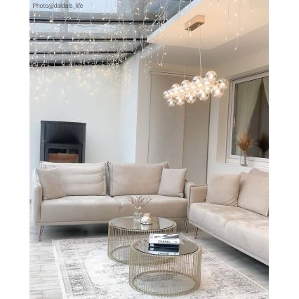 ByRydens - Lámpara colgante SPLENDOR 25xG9/5W/230V ahumado/marrón