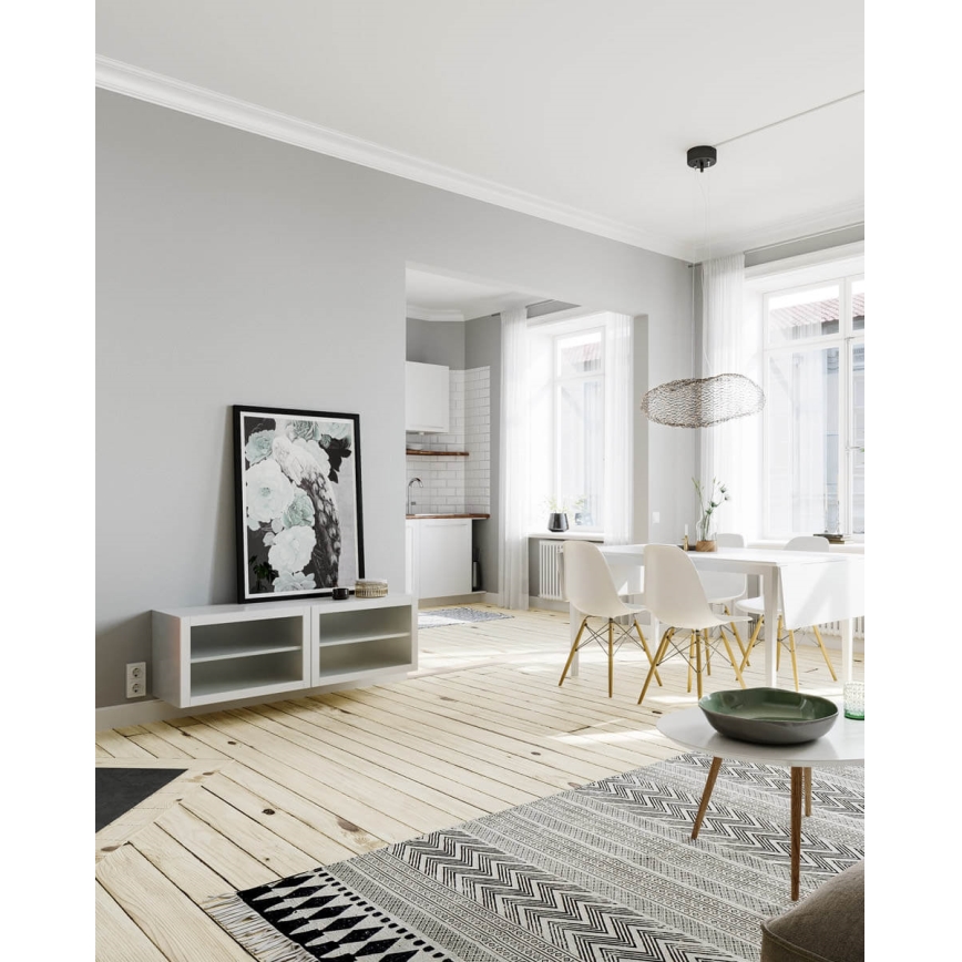 ByRydens - Lámpara LED colgante HAYDEN LED/15W/230V negro
