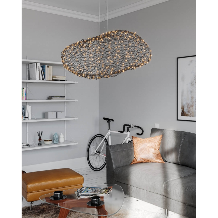 ByRydens - Lámpara LED colgante HAYDEN LED/20W/230V negro