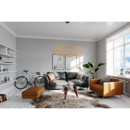 ByRydens - Lámpara LED colgante HAYDEN LED/20W/230V dorado