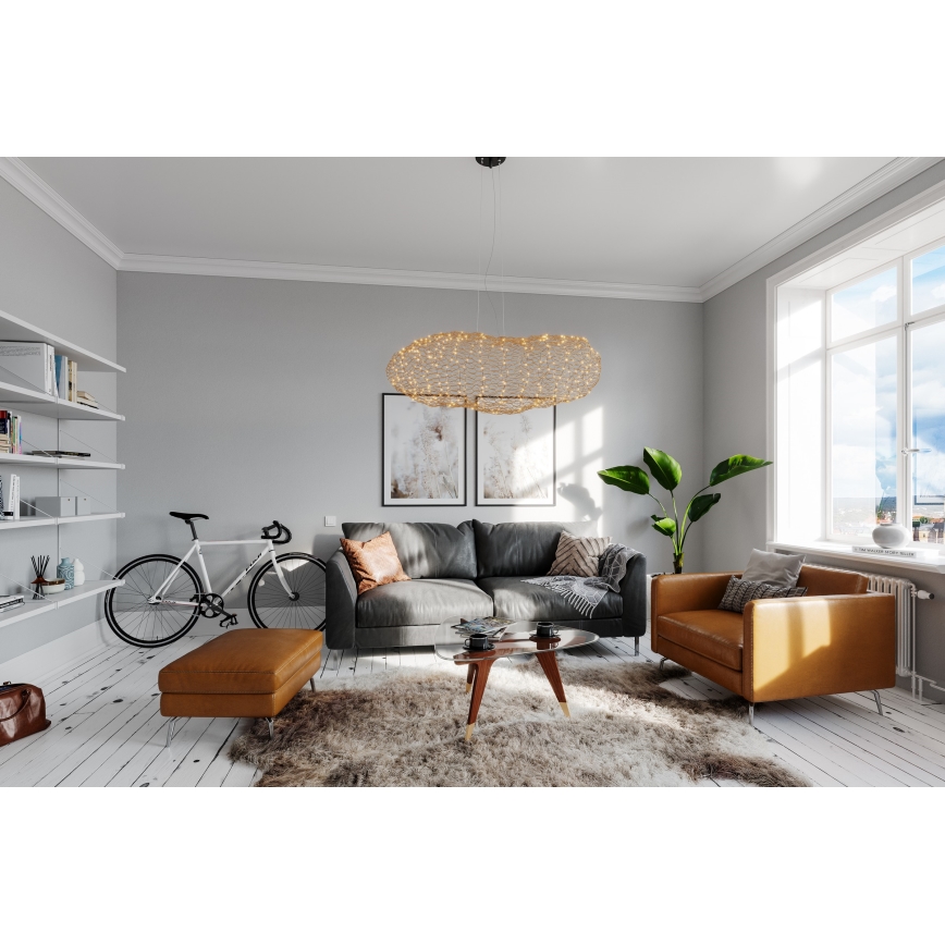 ByRydens - Lámpara LED colgante HAYDEN LED/20W/230V dorado