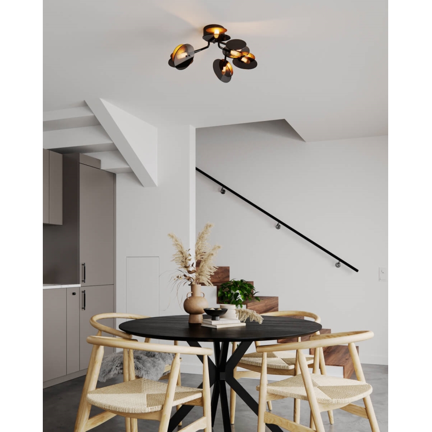 ByRydens - Lámpara de techo TURNO 6xG9/4W/230V dorado/negro