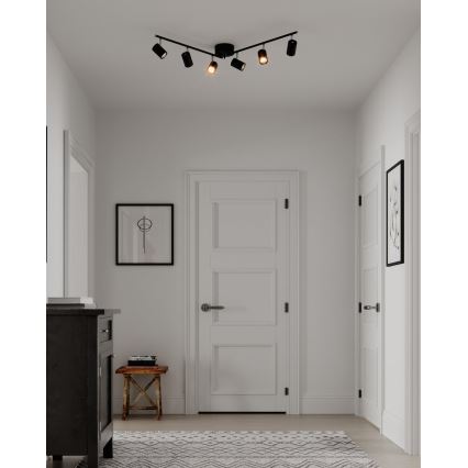 ByRydens - Foco CORRECT 6xGU10/7W/230V negro diá. 30 cm