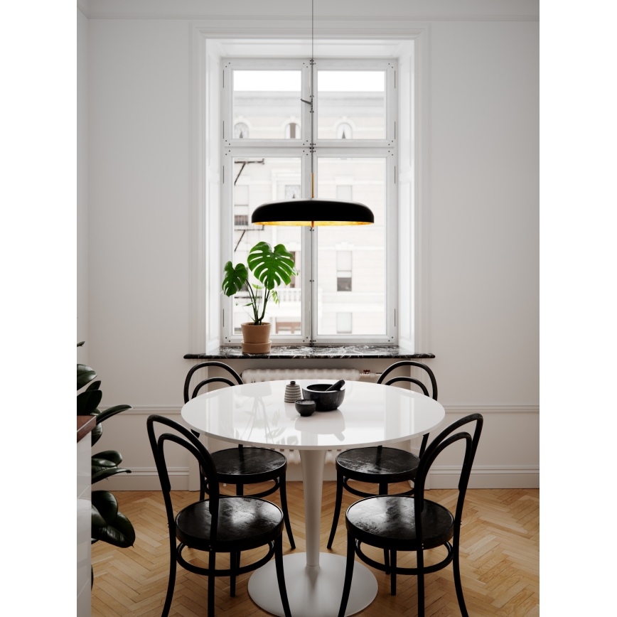 ByRydens - Lámpara colgante SHELBY 3xG9/5W/230V negro diá. 50 cm