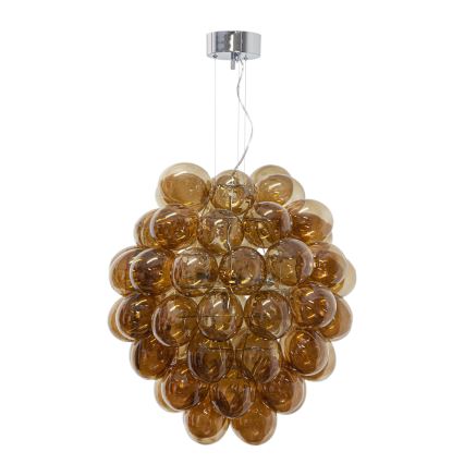ByRydens - Lámpara colgante DELUXE 4xE14/5W/230V ahumado/marrón diá. 64 cm