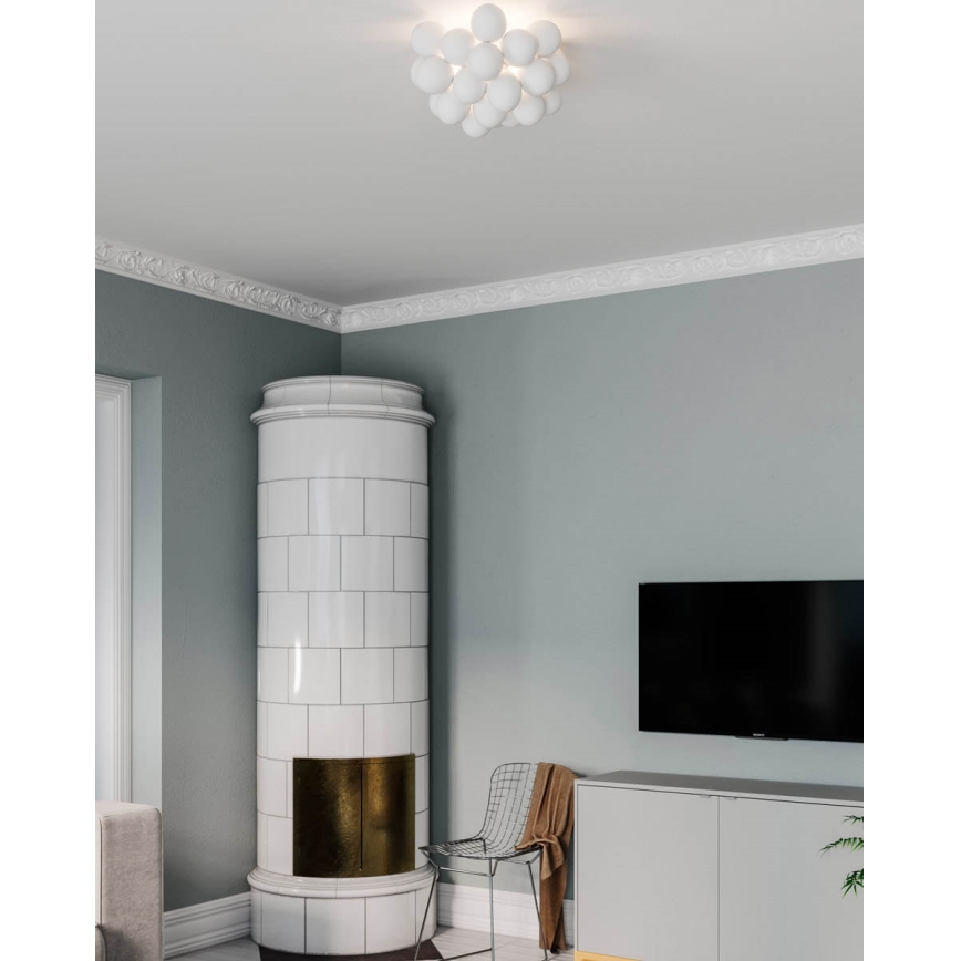 ByRydens - Plafón GROSS 6xG9/5W/230V blanco diá. 50 cm