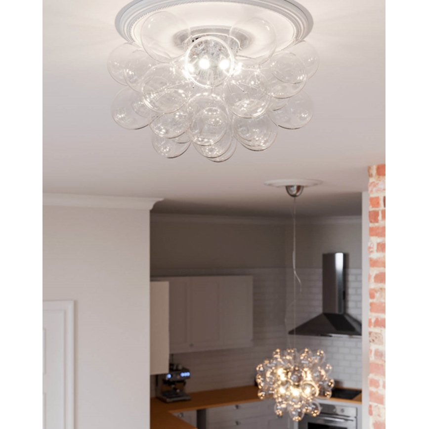 ByRydens - Plafón GROSS 6xG9/5W/230V transparente diá. 50 cm