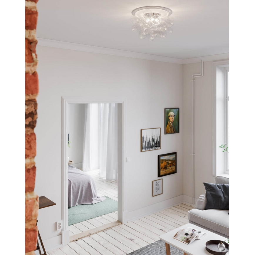 ByRydens - Plafón GROSS 6xG9/5W/230V transparente diá. 50 cm