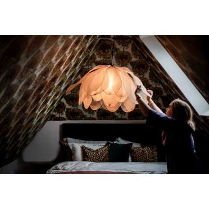 ByRydens - Lámpara colgante LOU LOU 1xE27/5W/230V beige diá. 80 cm