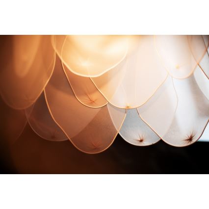 ByRydens - Lámpara colgante LOU LOU 1xE27/5W/230V beige diá. 80 cm