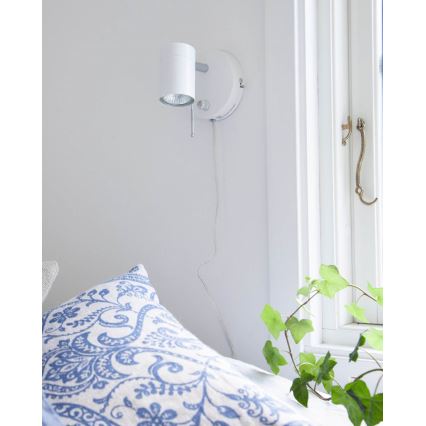 ByRydens - Foco de pared regulable CORRECT 1xGU10/7W/230V blanco