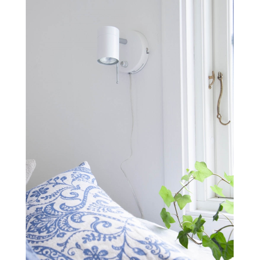 ByRydens - Foco de pared regulable CORRECT 1xGU10/7W/230V blanco