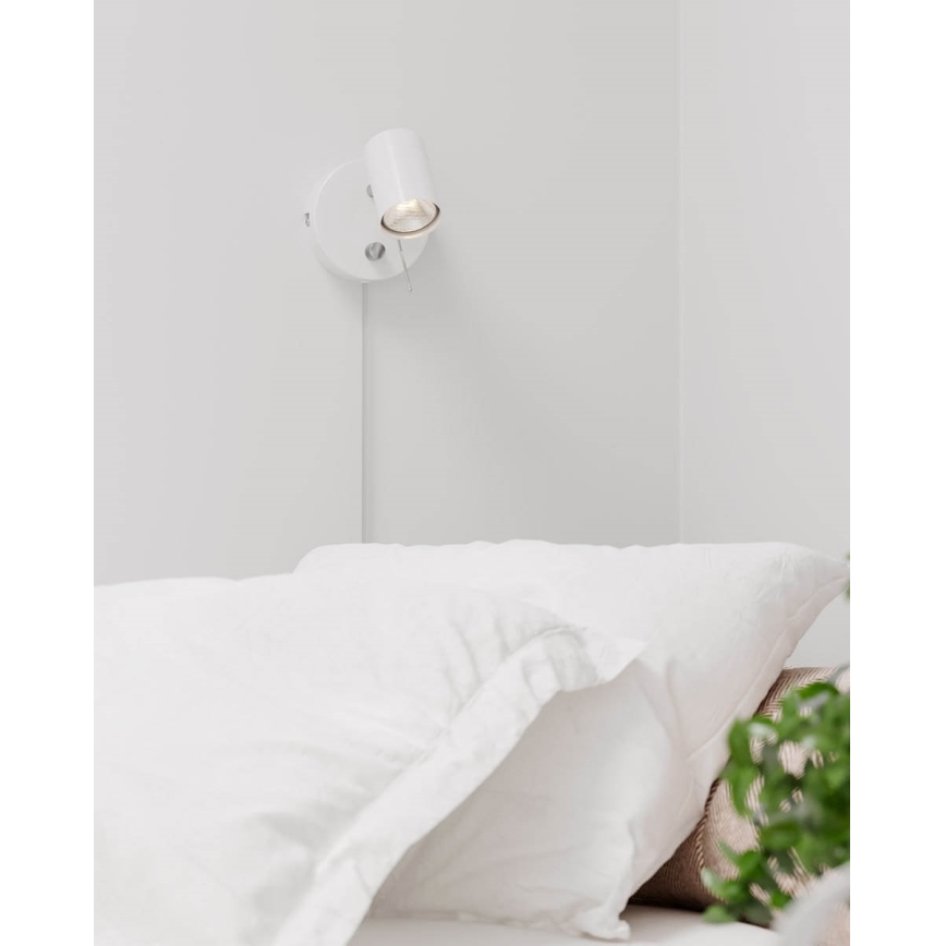 ByRydens - Foco de pared regulable CORRECT 1xGU10/7W/230V blanco