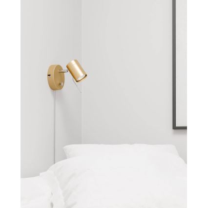 ByRydens - Foco de pared regulable CORRECT 1xGU10/7W/230V dorado