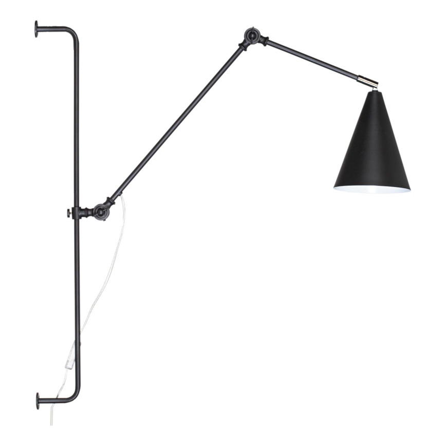 ByRydens - Aplique YUKON 1xE27/5W/230V negro
