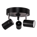 ByRydens - Foco CORRECT 3xGU10/7W/230V negro diá. 20 cm