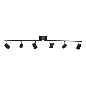 ByRydens - Foco CORRECT 6xGU10/7W/230V negro diá. 30 cm
