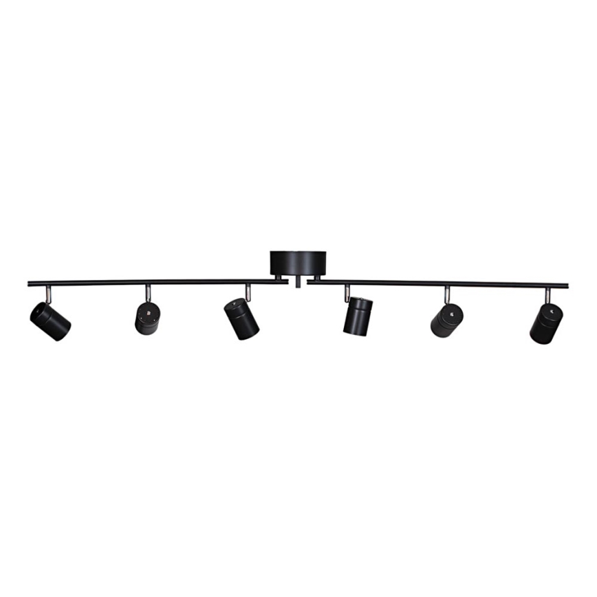 ByRydens - Foco CORRECT 6xGU10/7W/230V negro diá. 30 cm