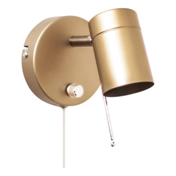 ByRydens - Foco de pared regulable CORRECT 1xGU10/7W/230V dorado