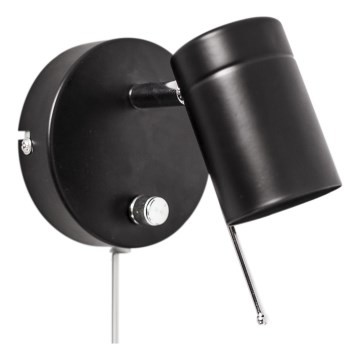 ByRydens - Foco de pared regulable CORRECT 1xGU10/7W/230V negro