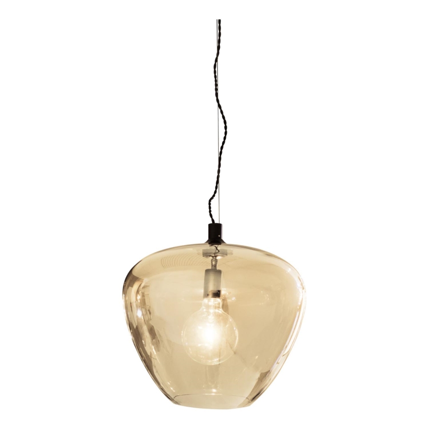 ByRydens - Lámpara colgante BELLISSIMO 1xE27/8W/230V ahumado/marrón diá. 40 cm