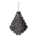 ByRydens - Lámpara colgante con cadena MONARQUE GRANDE 11xE14/5W/230V negro diá. 58 cm