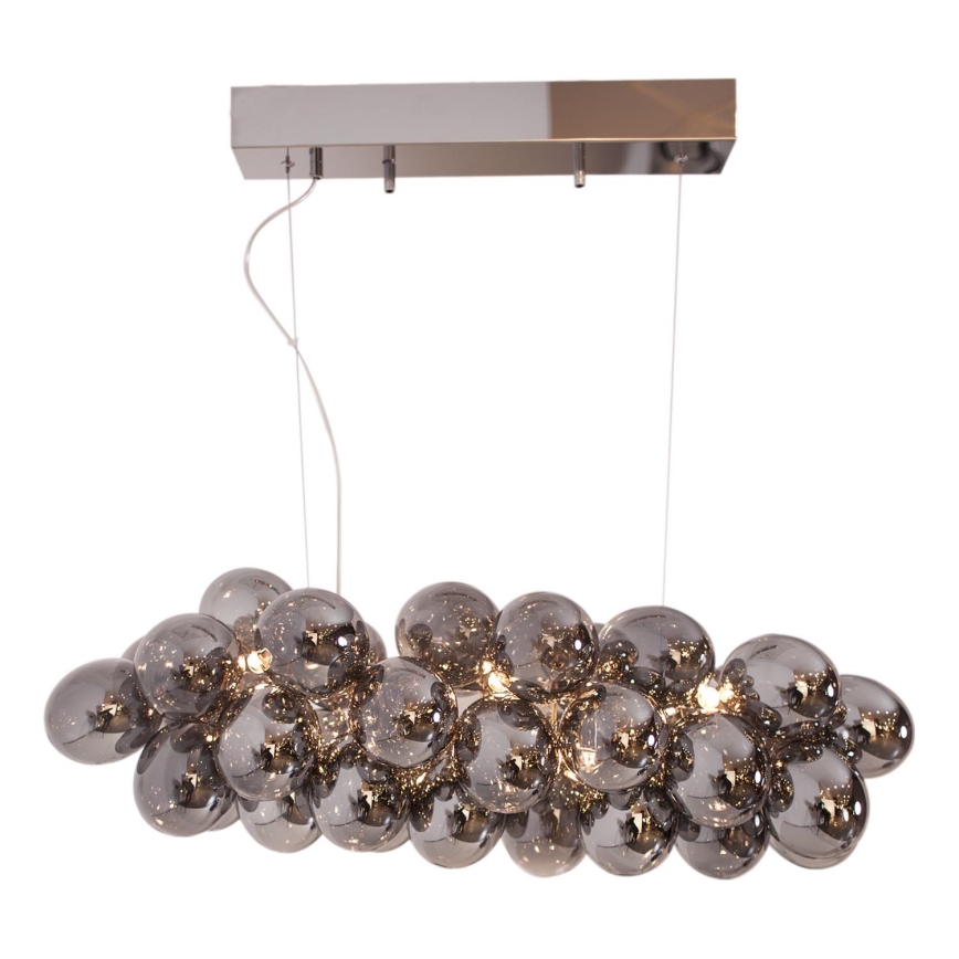 ByRydens - Lámpara colgante GROSS BAR 8xG9/5W/230V ahumado/negro