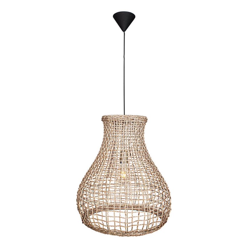 ByRydens - Lámpara colgante SEAGRASS 1xE27/8W/230V beige diá. 49 cm