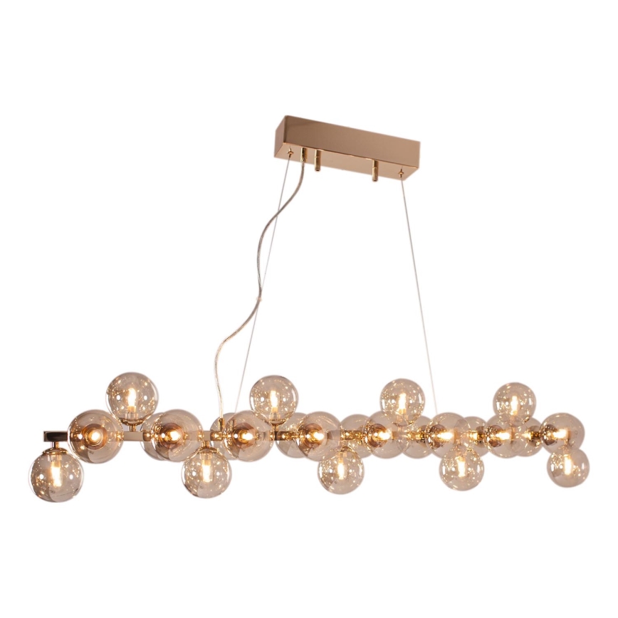 ByRydens - Lámpara colgante SPLENDOR 25xG9/5W/230V ahumado/marrón