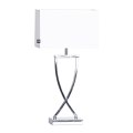 ByRydens - Lámpara de mesa OMEGA 1xE27/5W/230V blanco/cromo brillante