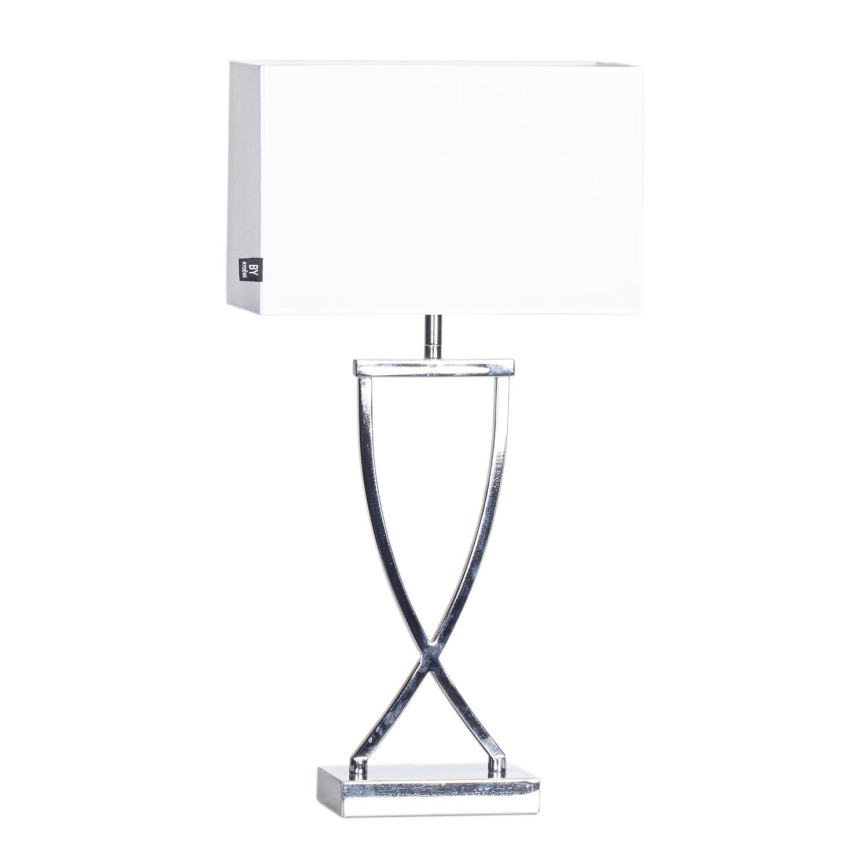ByRydens - Lámpara de mesa OMEGA 1xE27/5W/230V blanco/cromo brillante