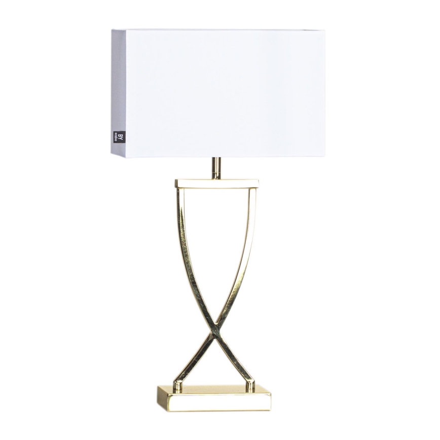 ByRydens - Lámpara de mesa OMEGA 1xE27/5W/230V blanco/dorado