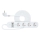 Cable alargador inteligente con interruptor 4Z + 2xUSB-A + 1xUSB-C 1,5 m Wi-Fi Tuya blanco