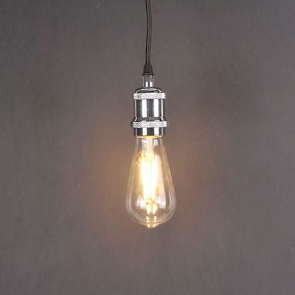 Cable de alimentación 1xE27/20W/230V cromo brillante