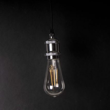 Cable de alimentación 1xE27/20W/230V cromo brillante
